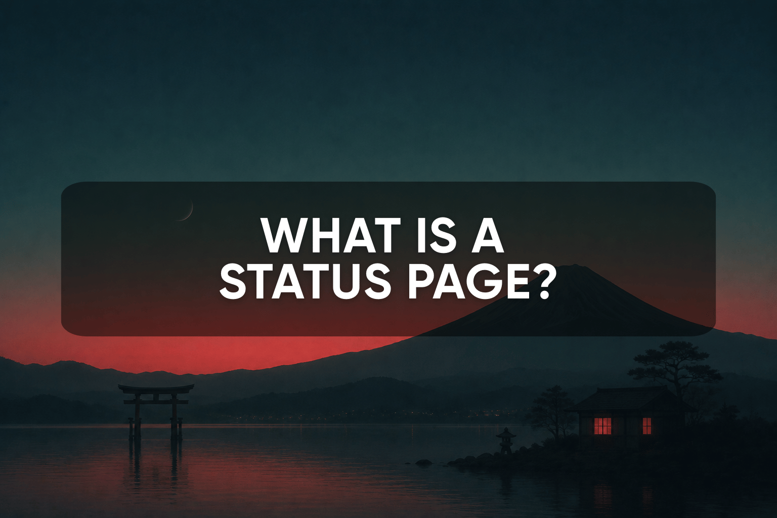 what is a status page