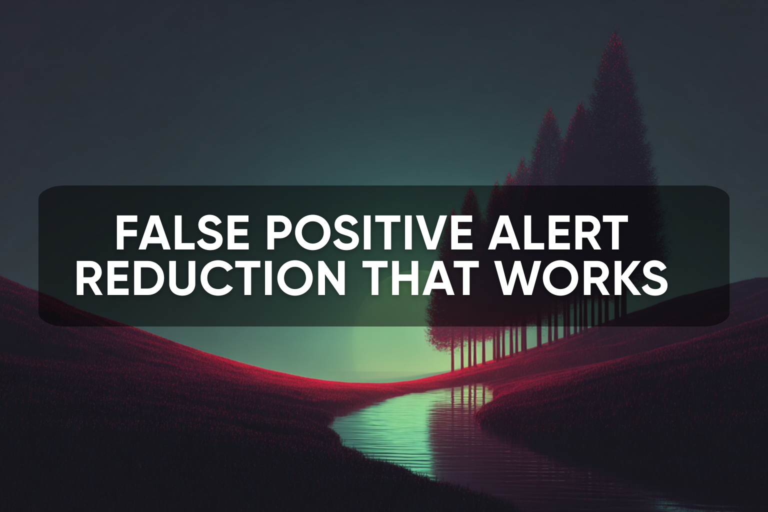 False Positive Alert Reduction That Works